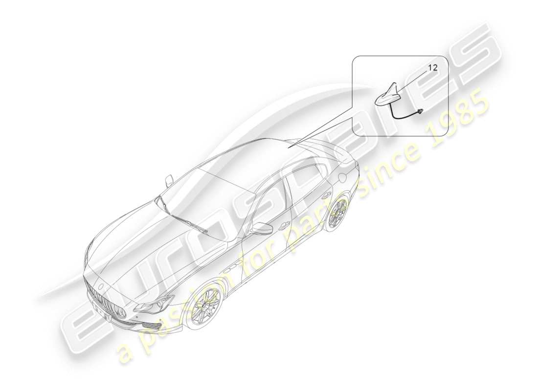 maserati qtp 3.0 tds v6 275hp (2015) reception and connection system part diagram