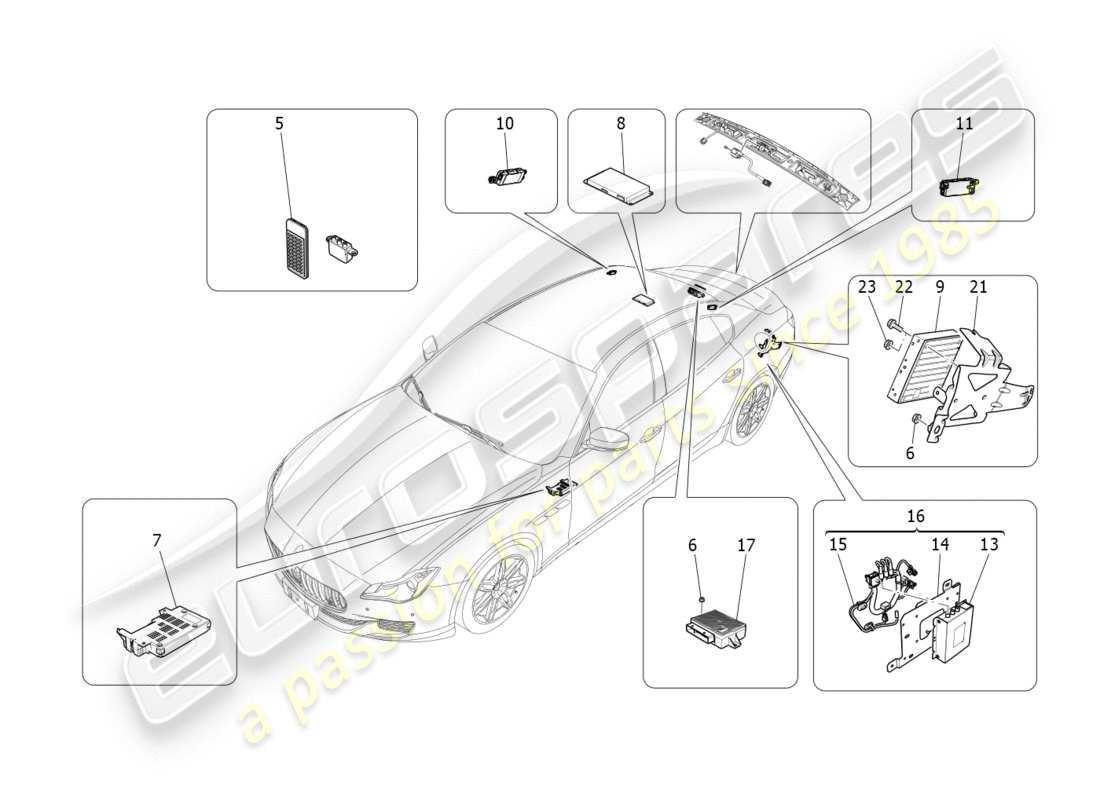 maserati qtp 3.0 tds v6 275hp (2015) it system part diagram