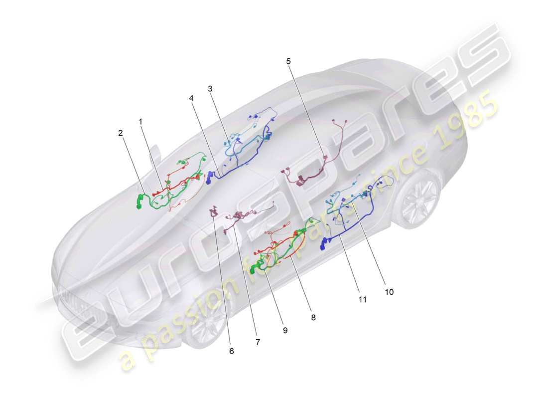 maserati qtp 3.0 bt v6 410hp (2014) main wiring part diagram