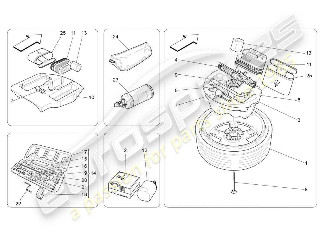 maserati qtp 3.0 bt v6 410hp (2014) standard provided part diagram