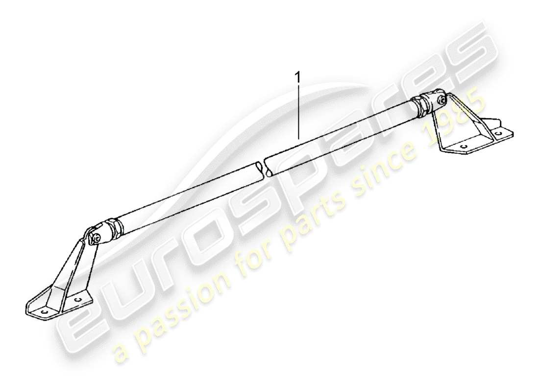 porsche classic accessories (1995) dome strut part diagram