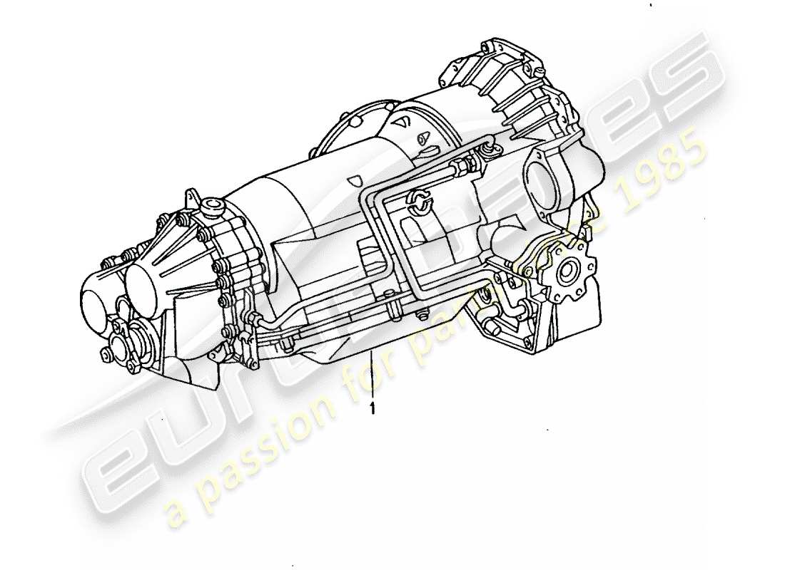 porsche replacement catalogue (1982) replacement transmission part diagram