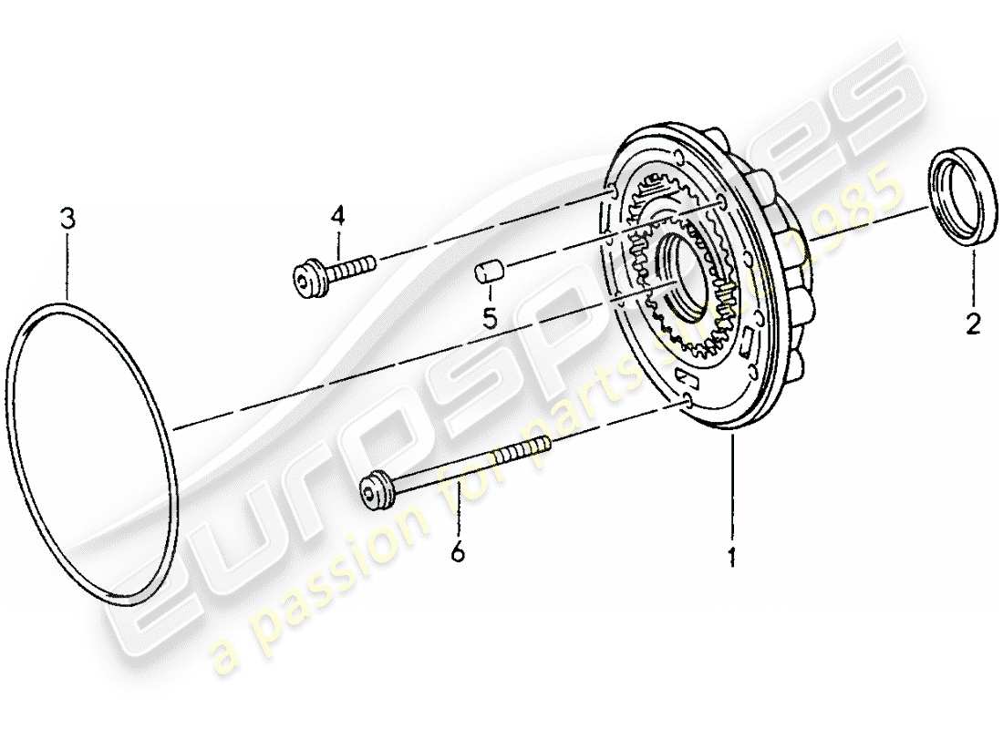 porsche 993 (1995) tiptronic - oil pump part diagram