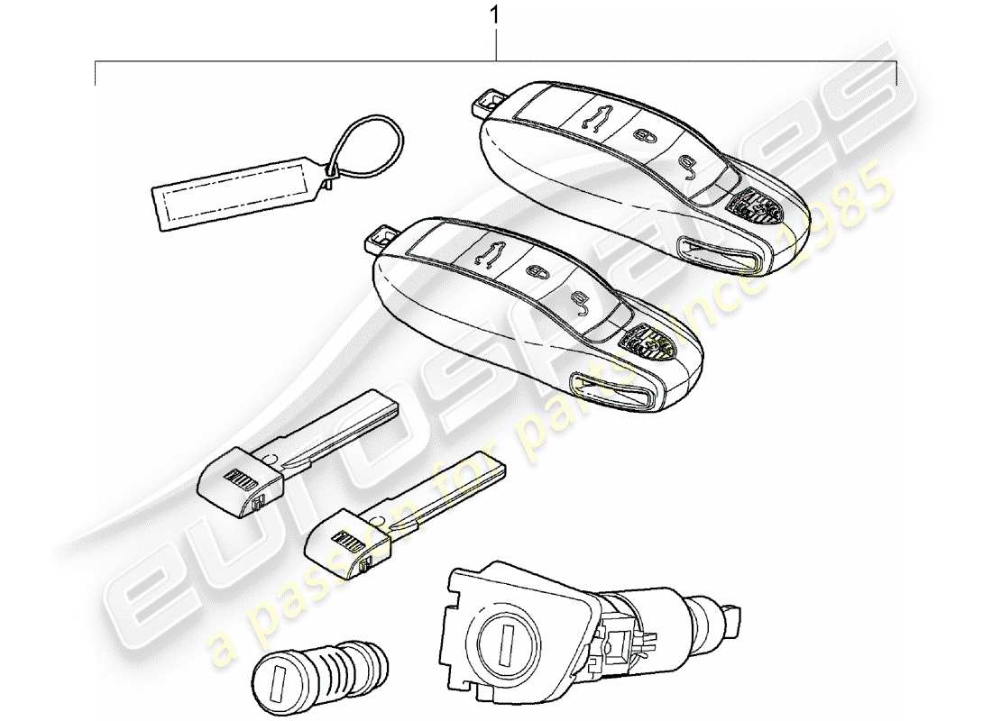 porsche cayenne e2 (2017) repair kits parts diagram