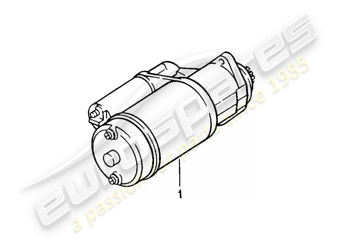 porsche replacement catalogue (1991) starter part diagram