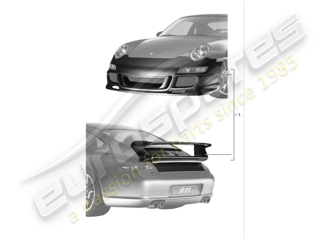 porsche tequipment catalogue (2003) aerokit part diagram