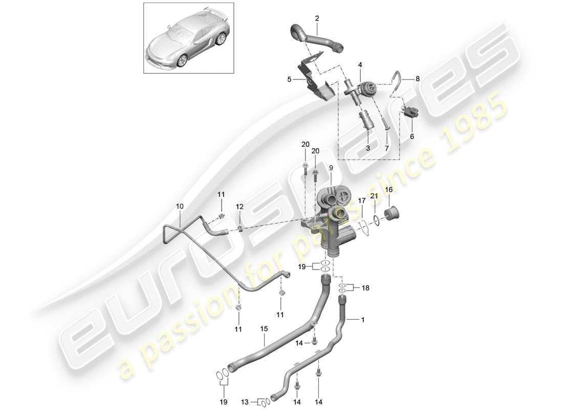 porsche 2016 connection part diagram