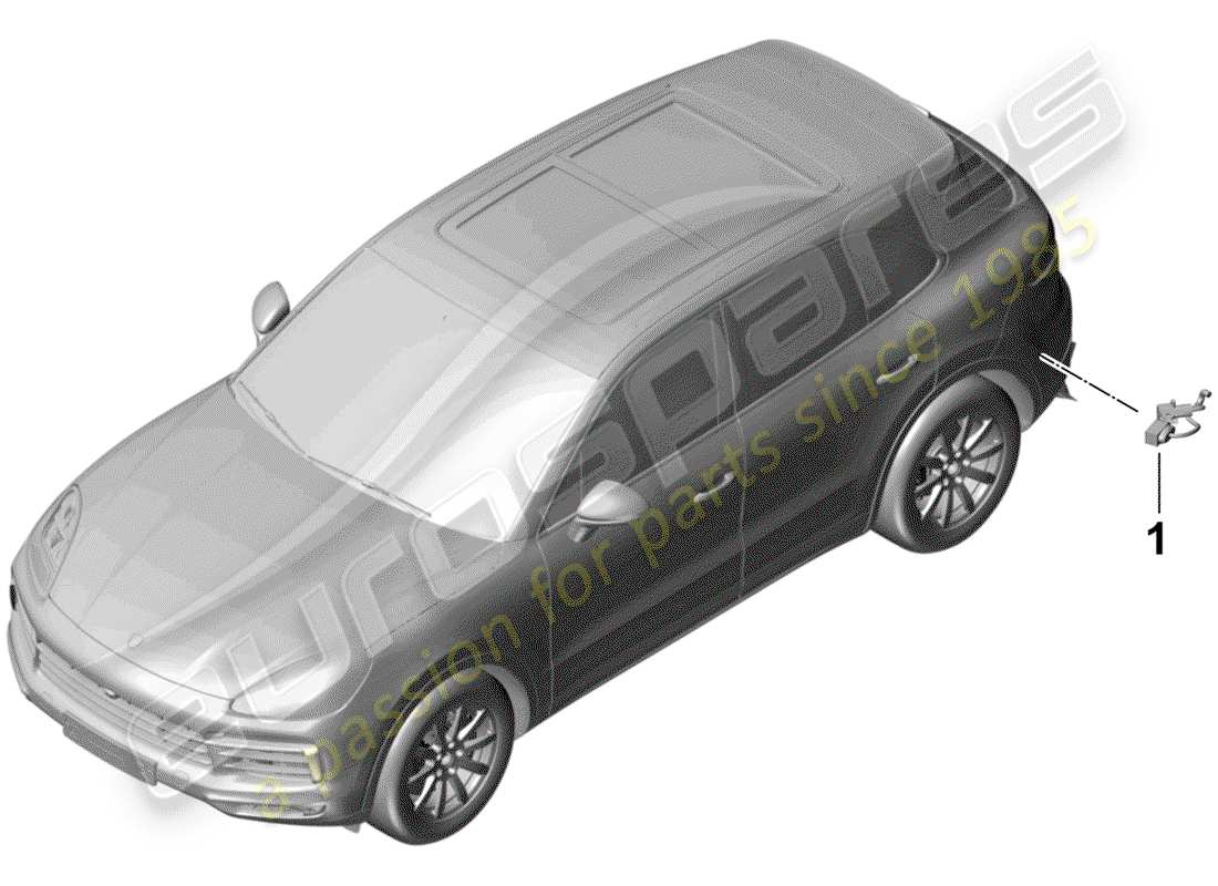 porsche cayenne e3 (2019) wiring harness for part diagram