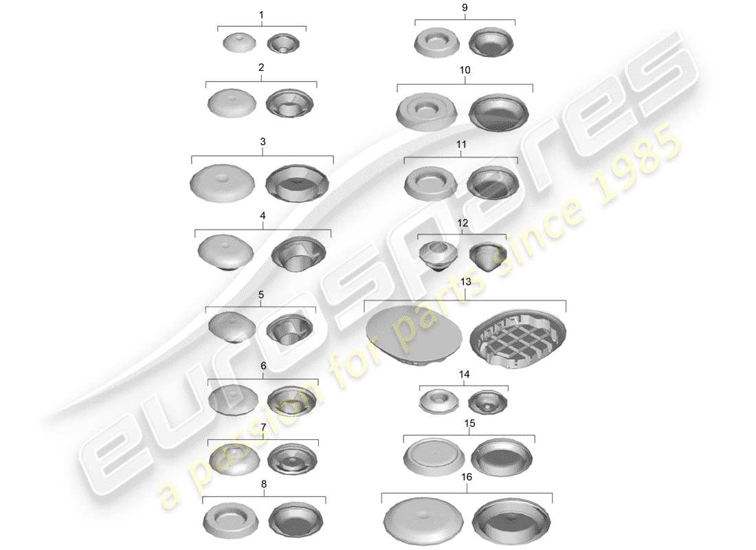 porsche cayman 981 (2014) plug parts diagram