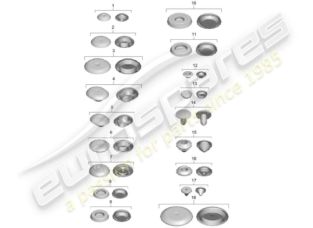 porsche 991 t/gt2rs plug part diagram