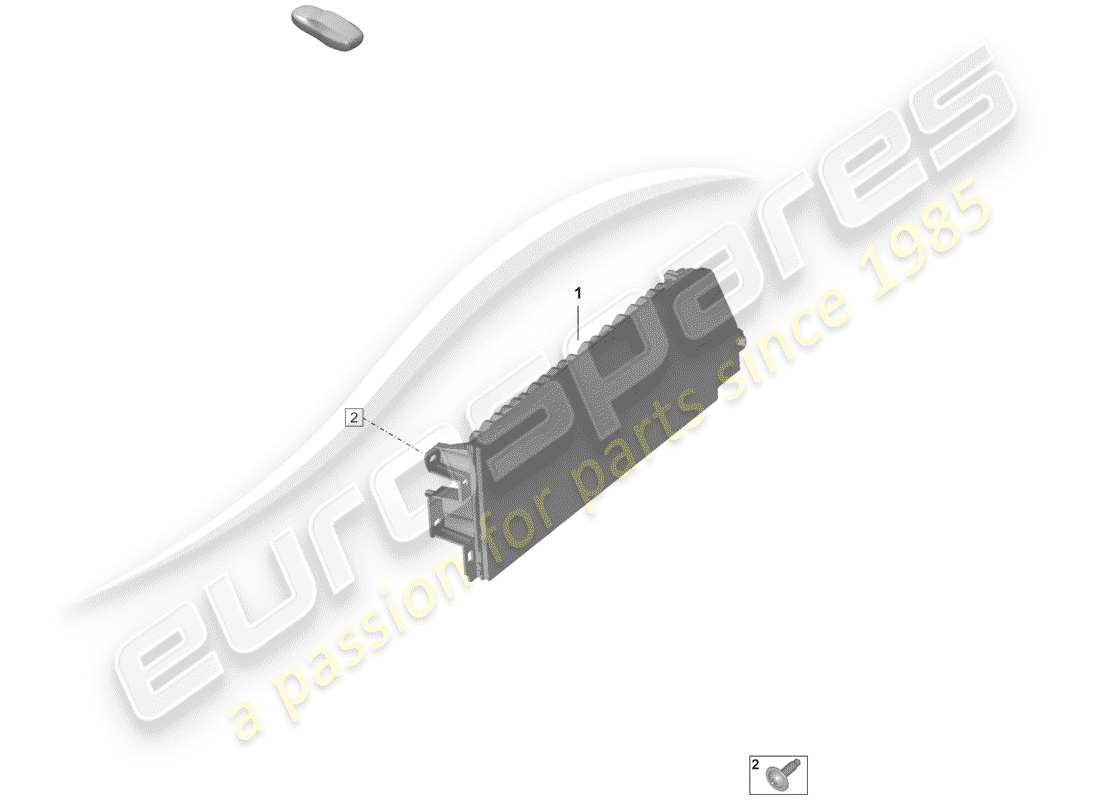 porsche 992 (2020) display part diagram