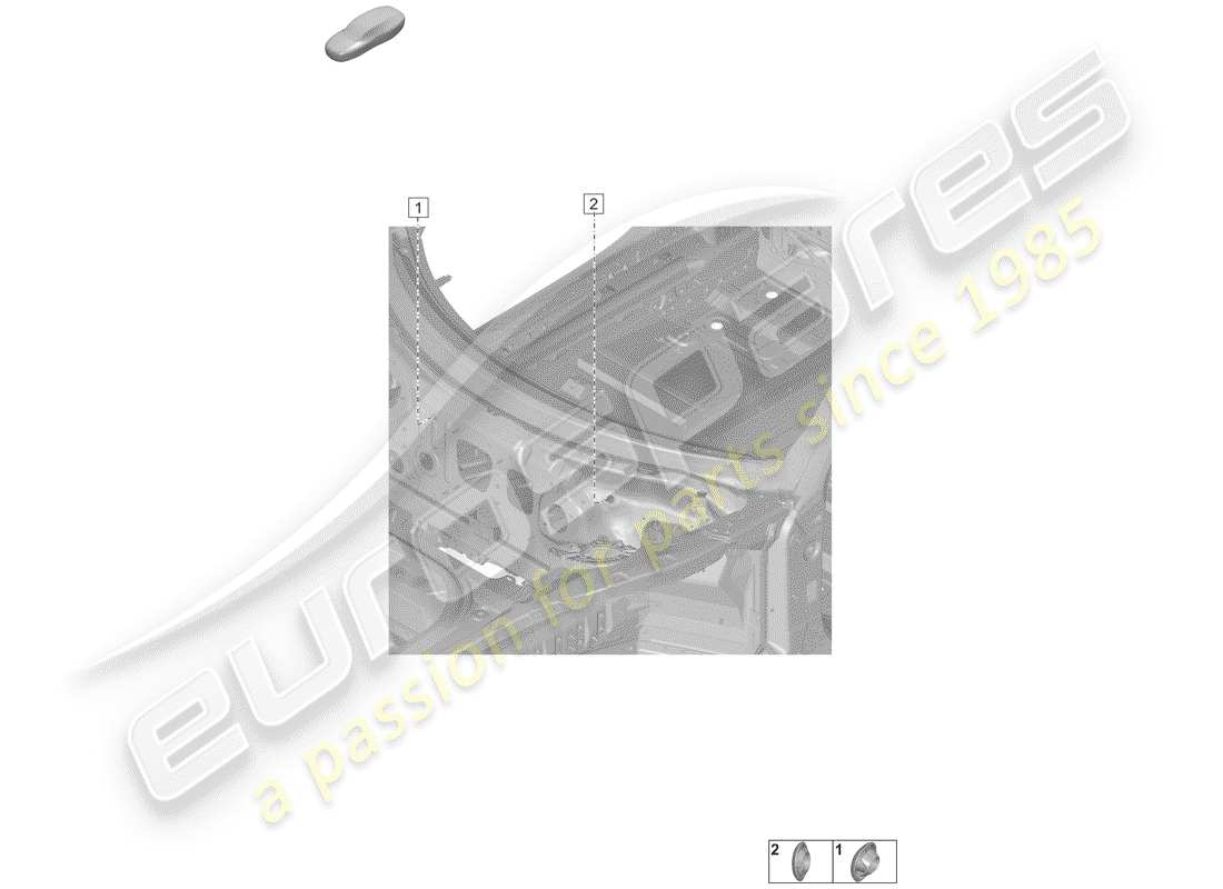 porsche 992 (2020) plugs for body parts diagram