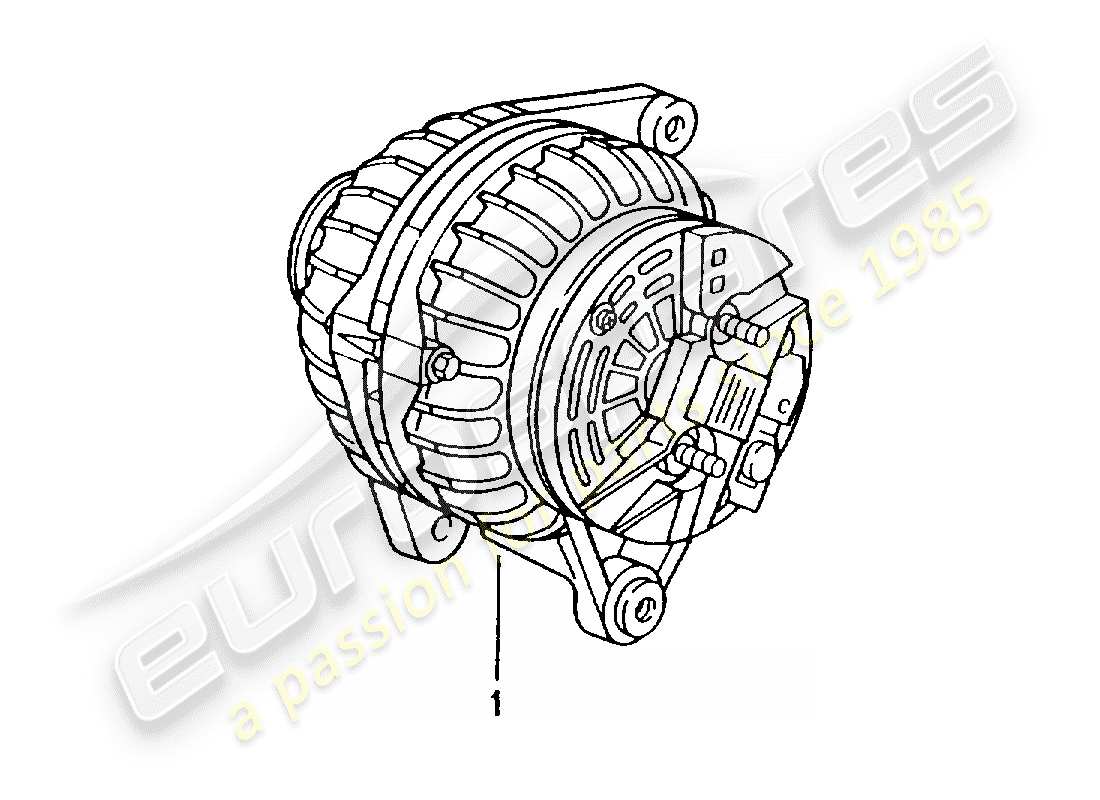 porsche replacement catalogue (1982) alternator part diagram