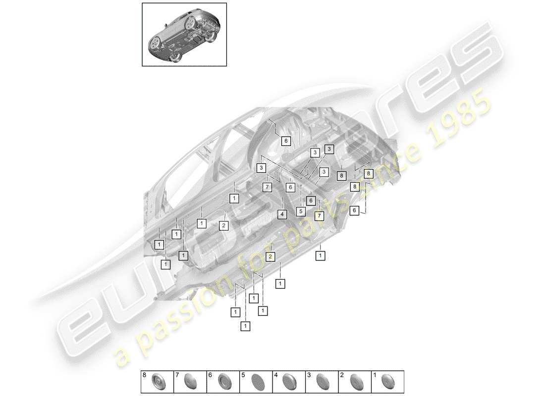 porsche macan (2020) plug part diagram