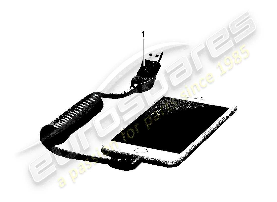 porsche tequipment macan (2020) charging cable part diagram