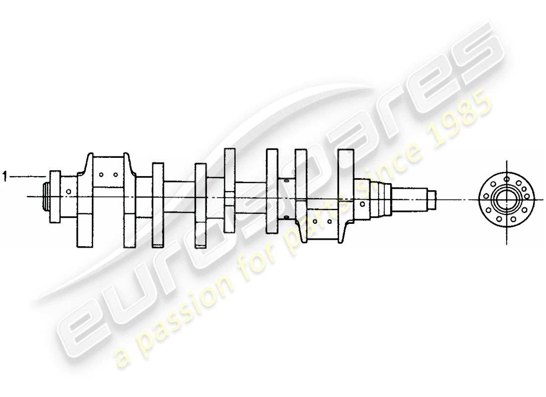 porsche replacement catalogue (1982) crankshaft part diagram