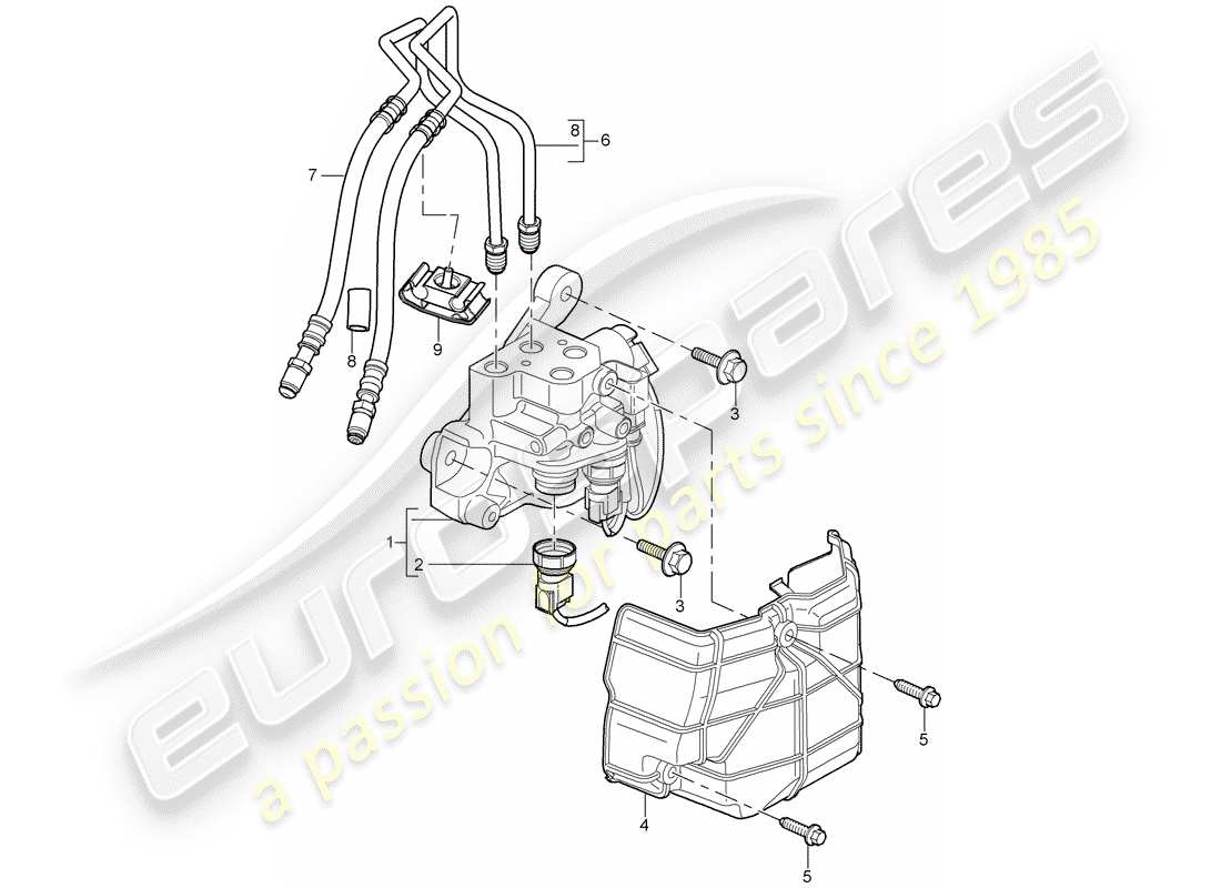 porsche cayenne (2009) stabilizer part diagram