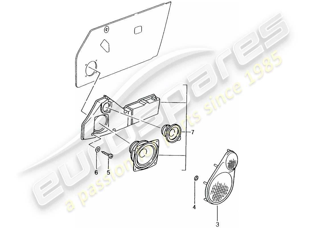 porsche tequipment catalogue (2011) sound system parts diagram