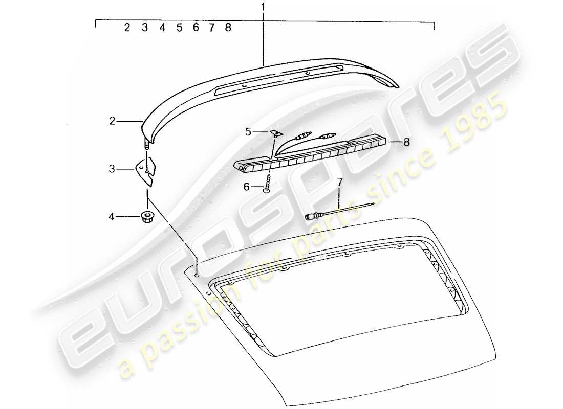 porsche tequipment catalogue (2011) additional brake light parts diagram