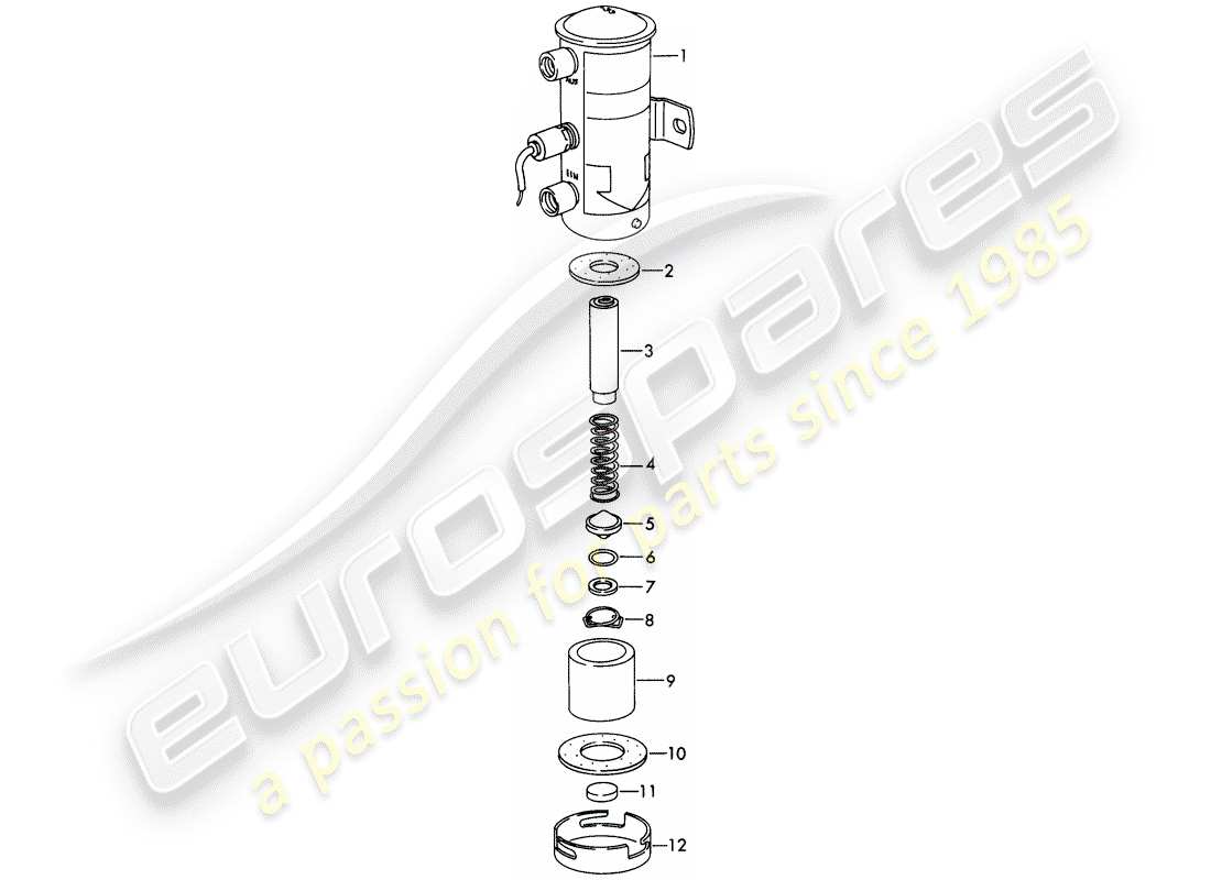 porsche 911/912 (1969) single parts - for - fuel pump - electric - d >> - mj 1968 parts diagram