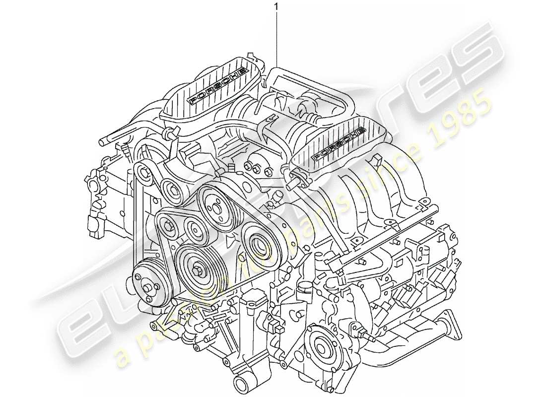 porsche replacement catalogue (1975) replacement engine part diagram