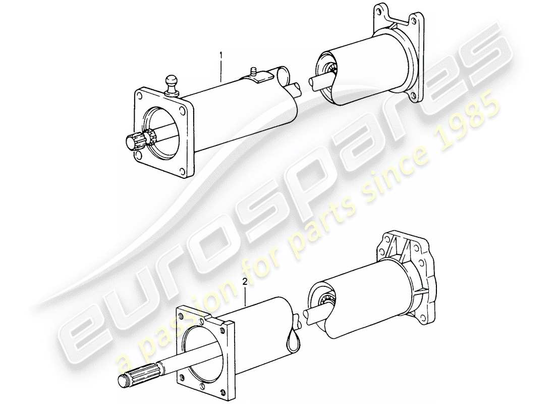 porsche replacement catalogue (1970) central tube part diagram