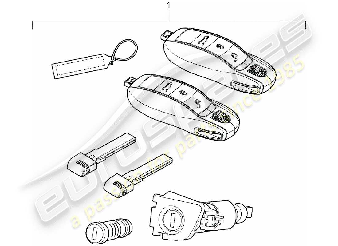 porsche cayenne e2 (2018) repair kits part diagram