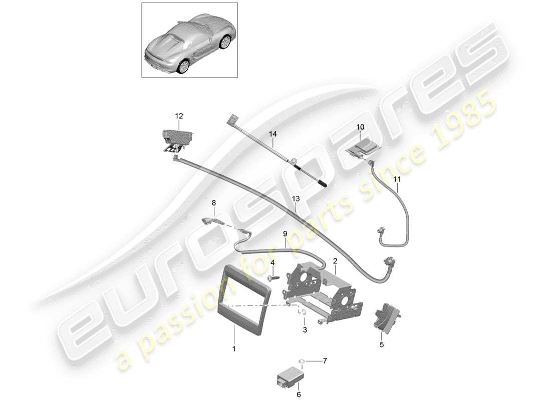 porsche 2016 preparation part diagram