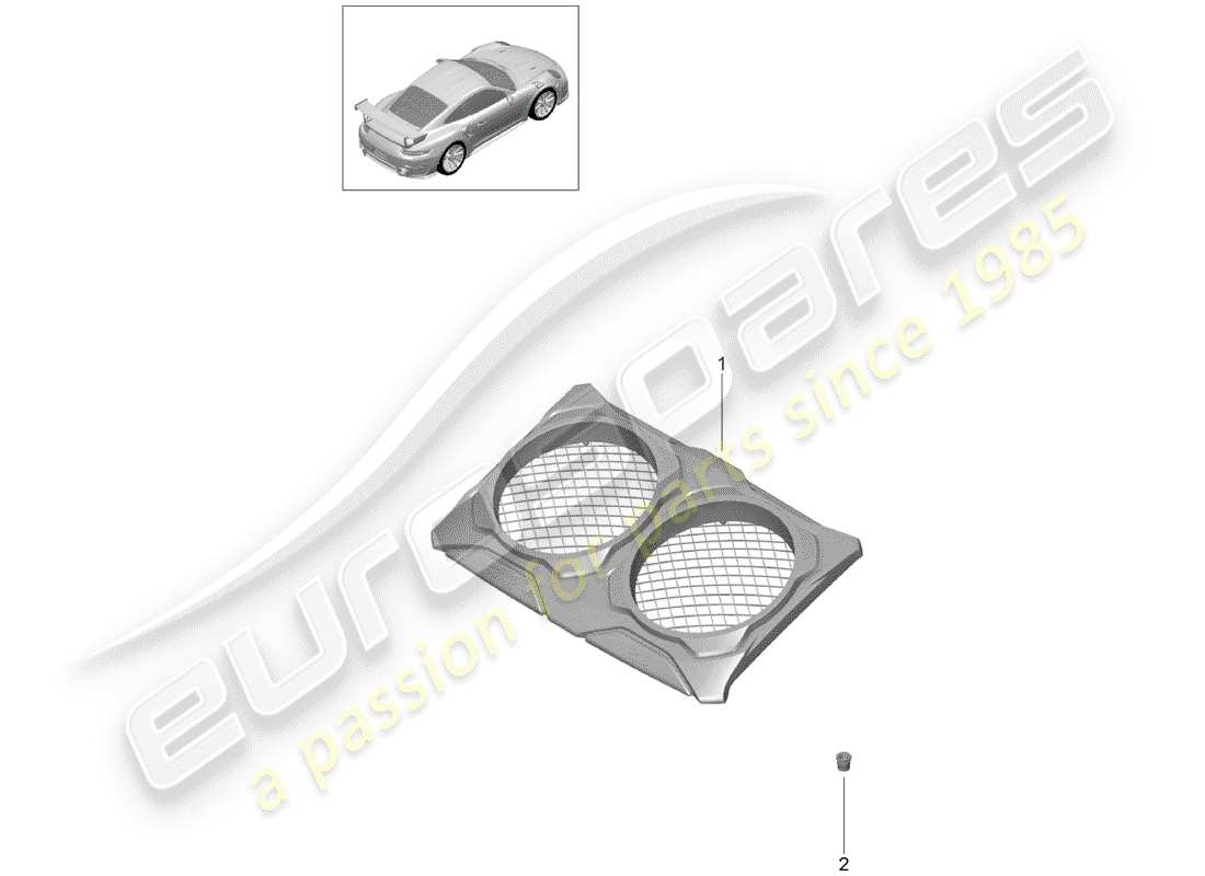 porsche 991 t/gt2rs lining part diagram