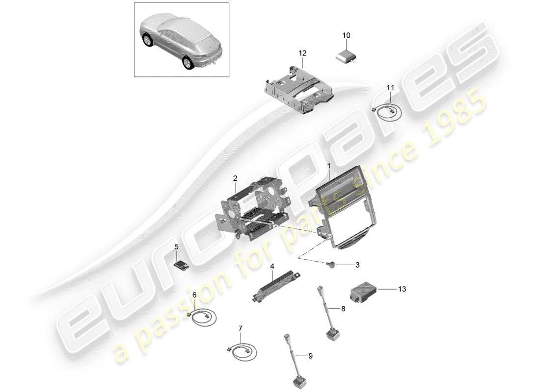 porsche macan (2014) for vehicles with part diagram