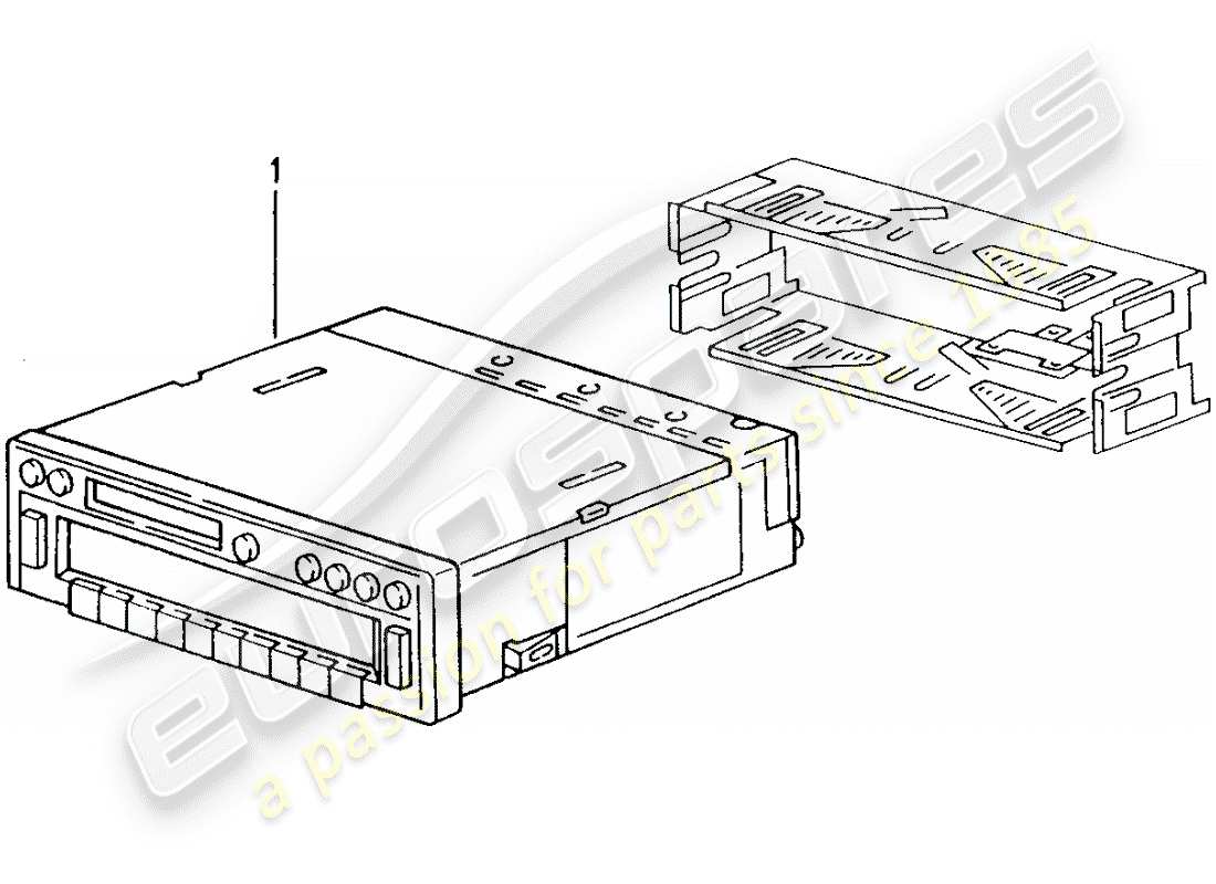 porsche tequipment catalogue (2003) radio unit part diagram