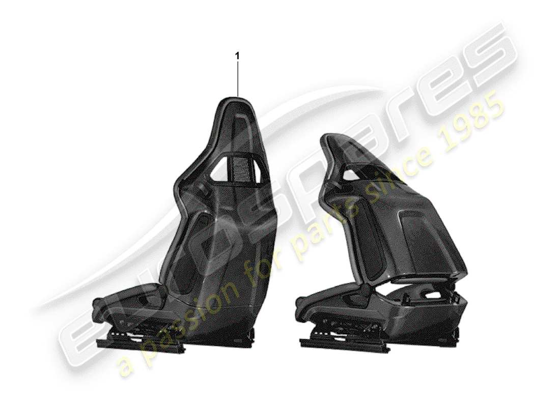 porsche tequipment catalogue (1993) seat parts diagram