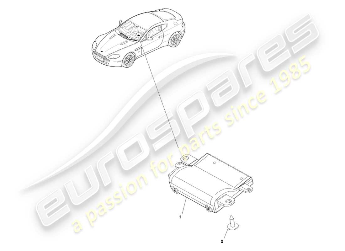 aston martin v8 vantage (2005) rke part diagram