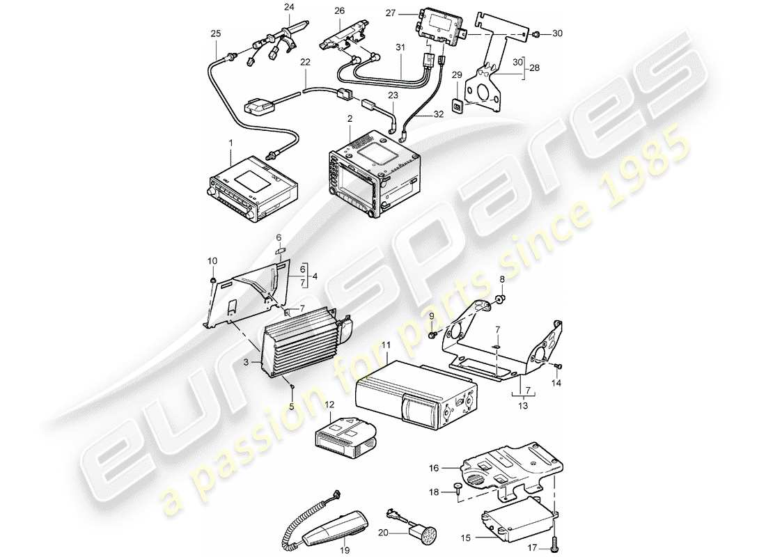 part diagram containing part number 99950753201