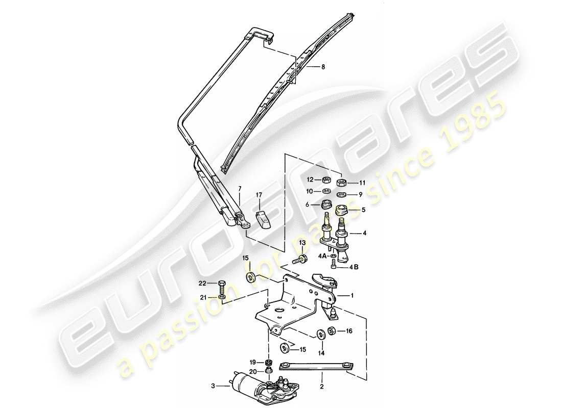 a part diagram from the porsche 928 parts catalogue