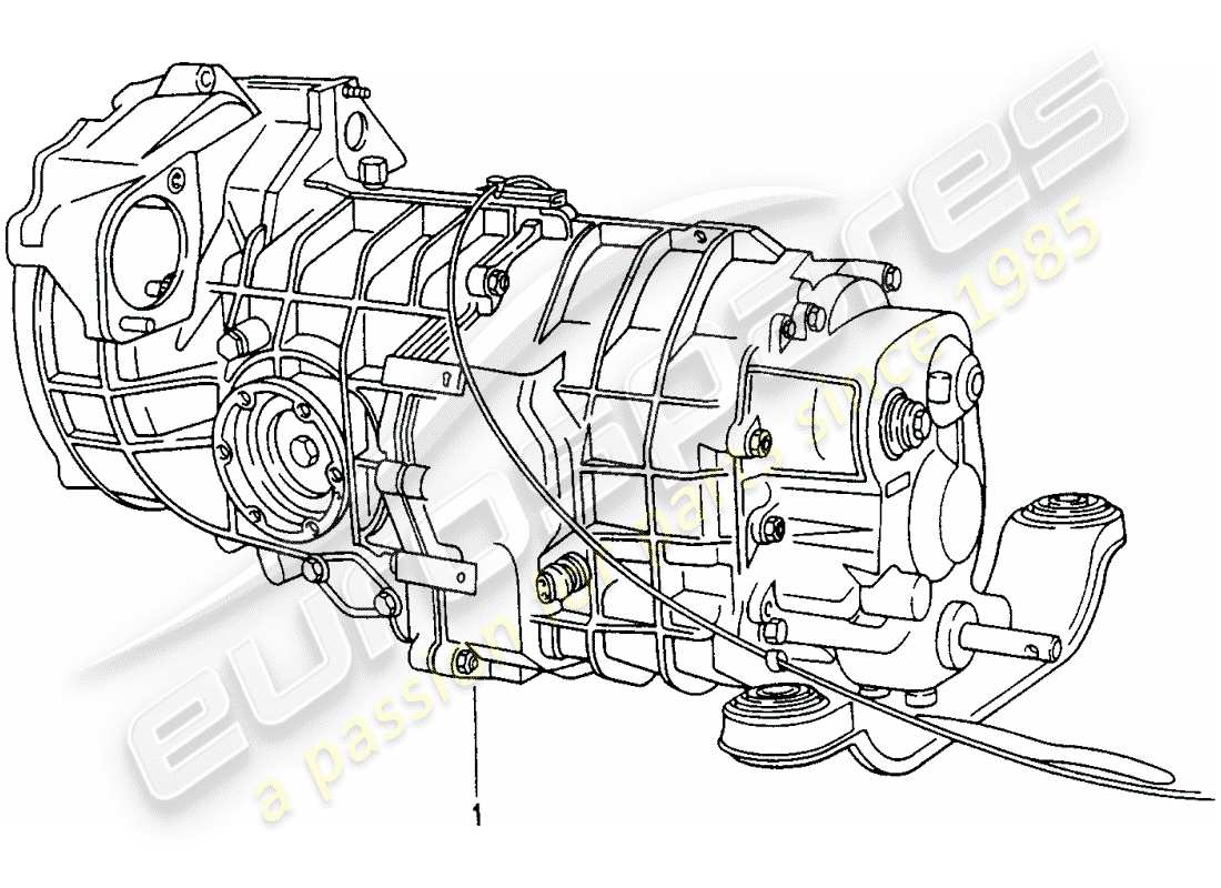 porsche replacement catalogue (1983) manual gearbox part diagram