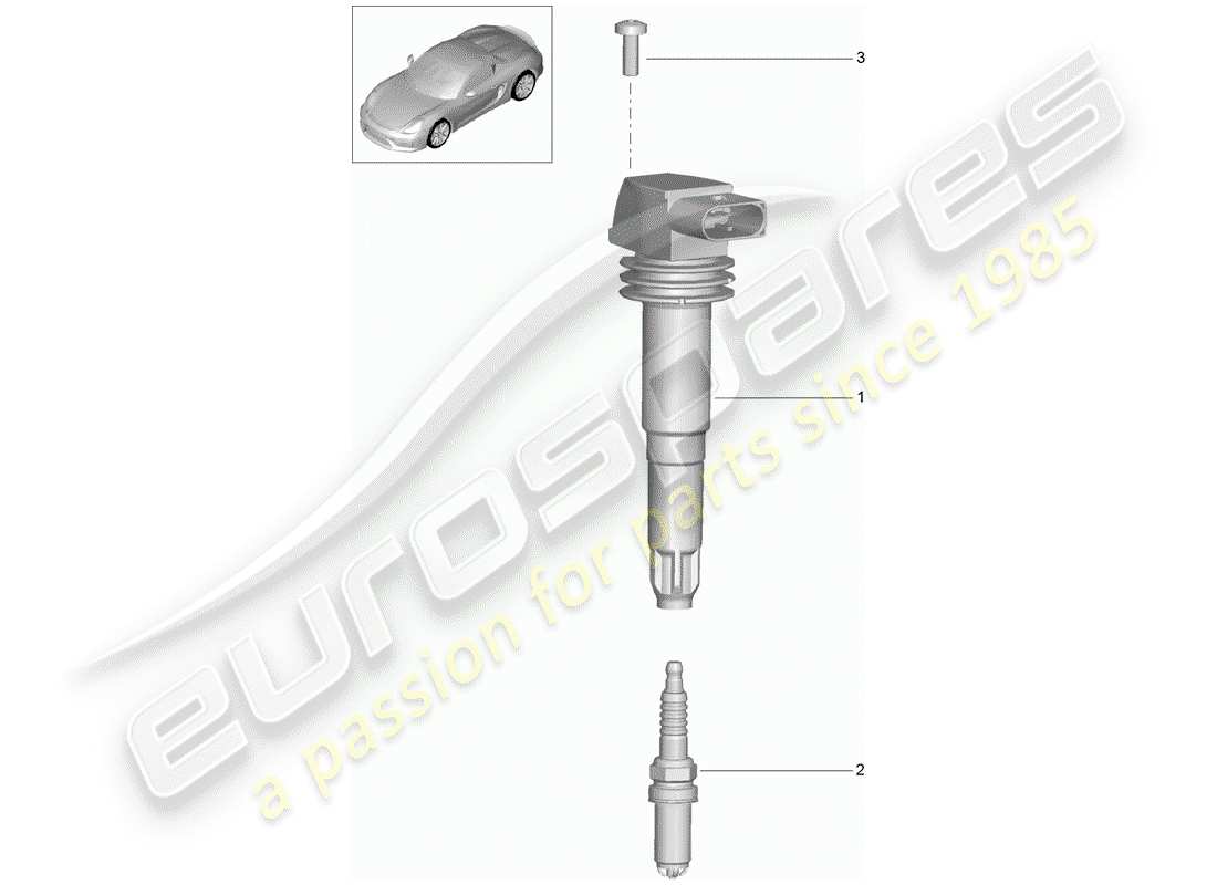 porsche 2016 ignition system part diagram