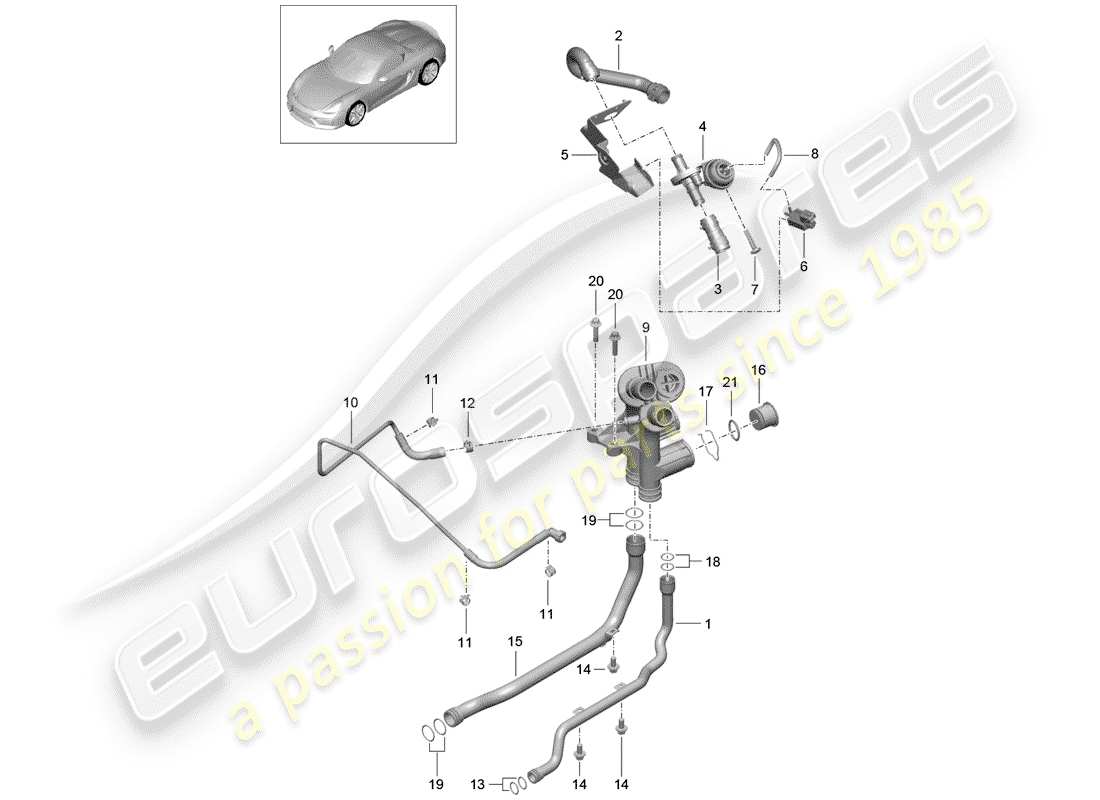 porsche 2016 connection parts diagram