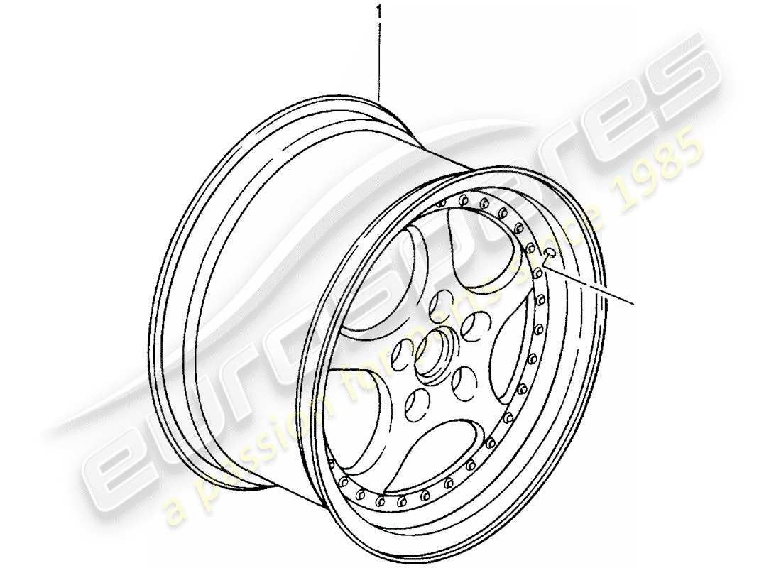 porsche replacement catalogue (2008) alloy wheels part diagram