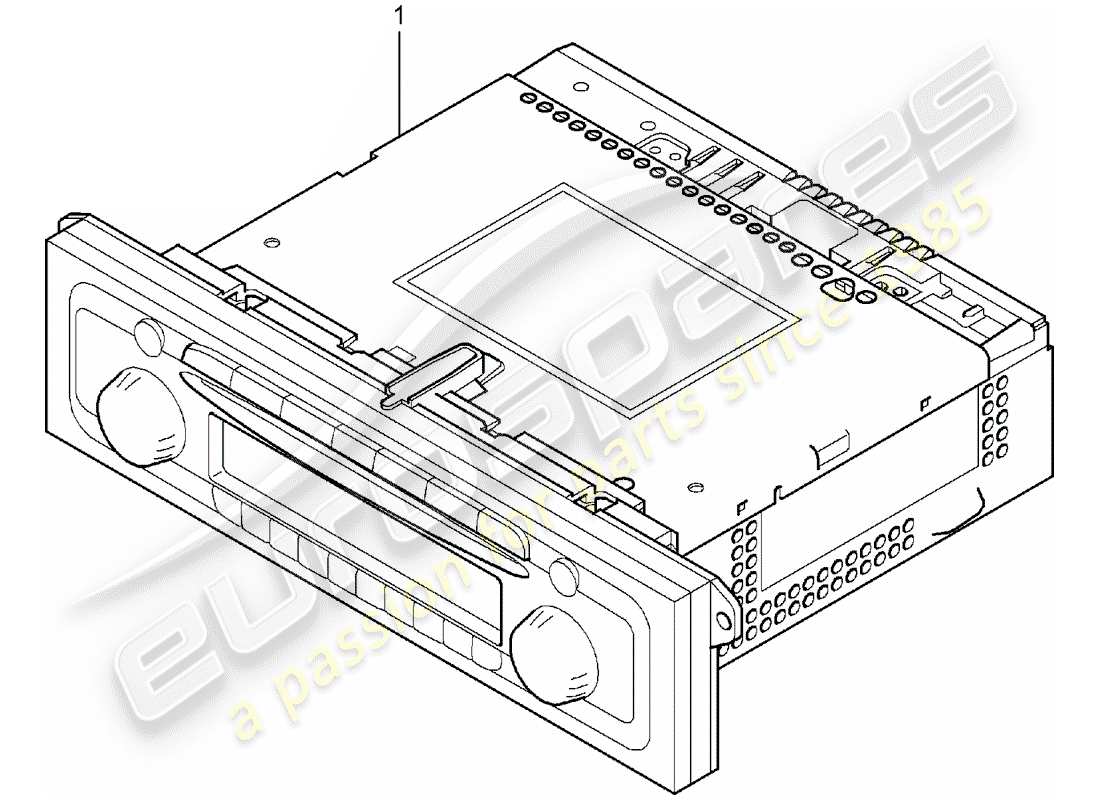 porsche tequipment cayenne (2010) radio unit part diagram