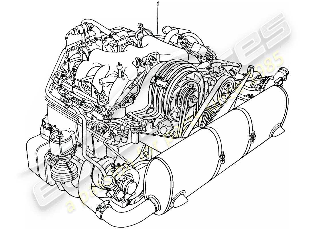 porsche replacement catalogue (1968) rebuilt engine part diagram