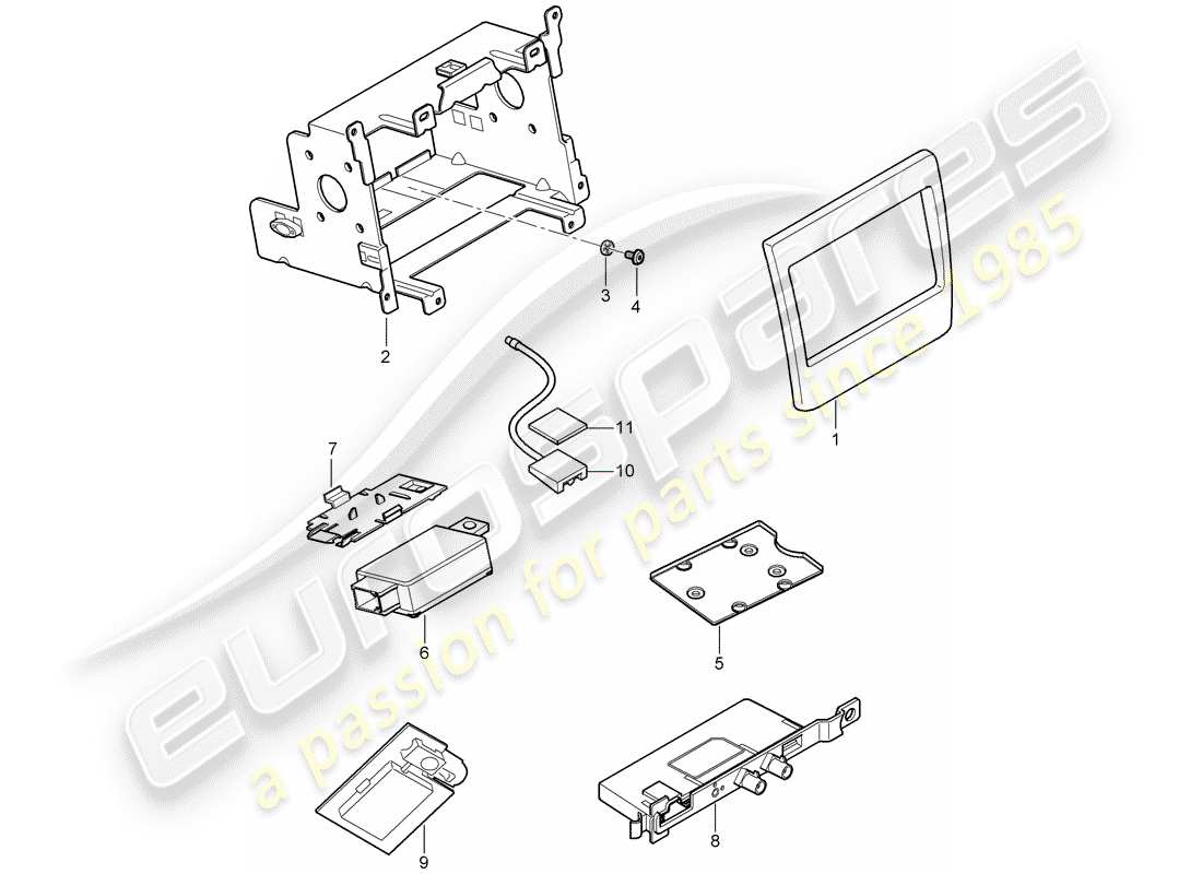 porsche panamera 970 (2016) preparation part diagram