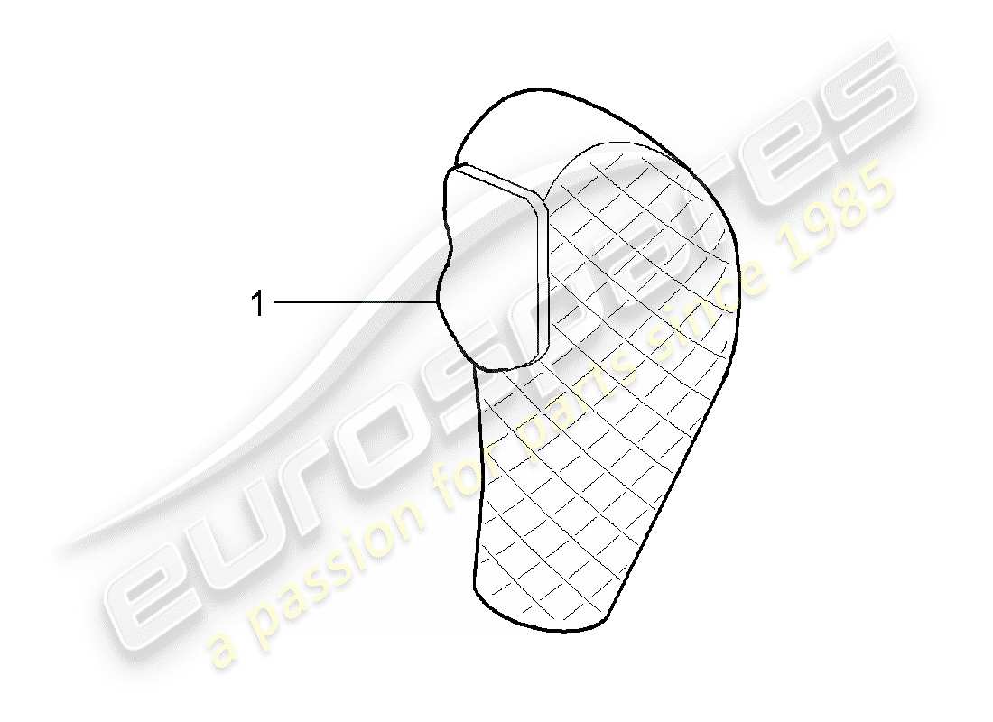 porsche tequipment cayenne (2011) selector lever part diagram