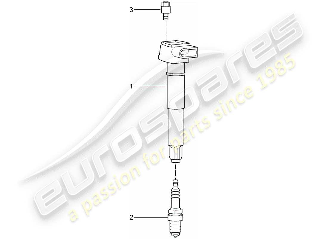 porsche cayenne (2008) ignition system part diagram