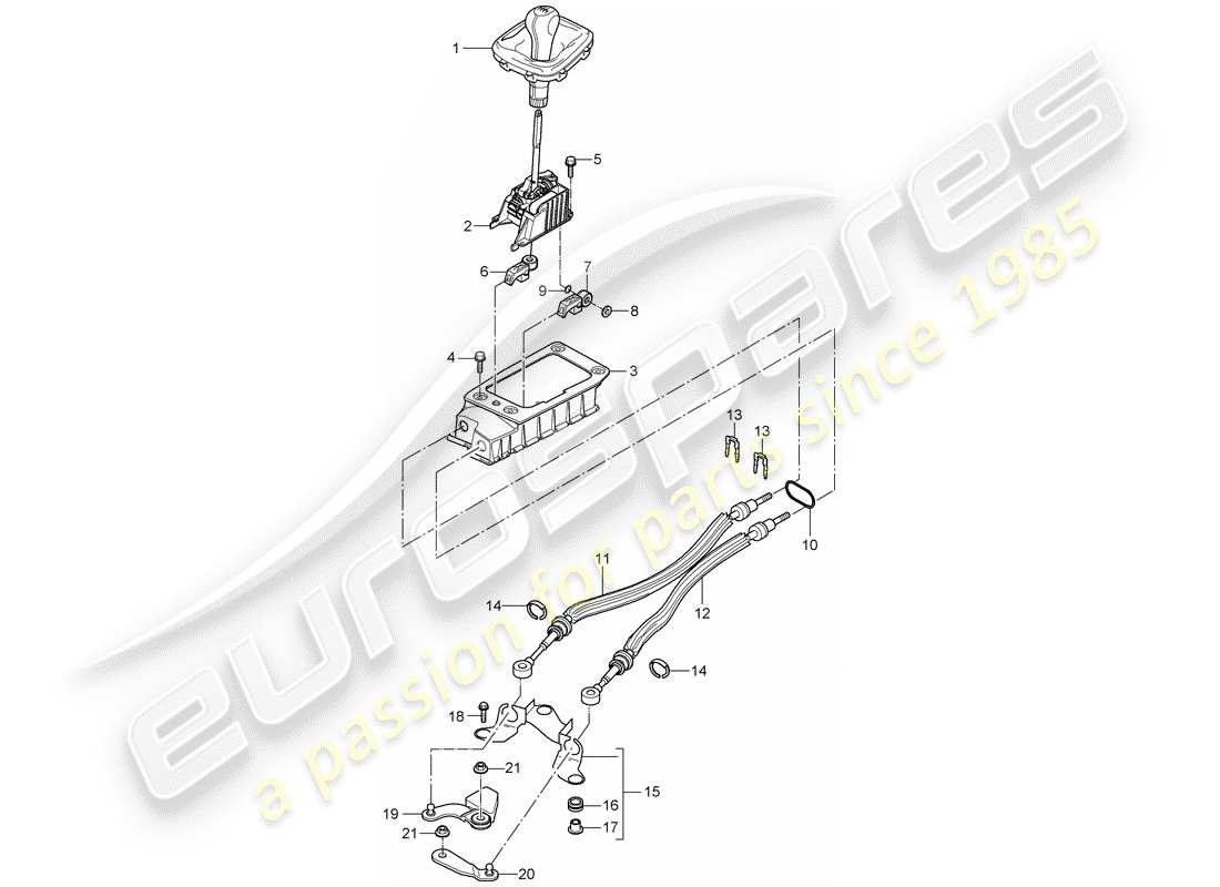 porsche cayenne (2008) transmission control part diagram