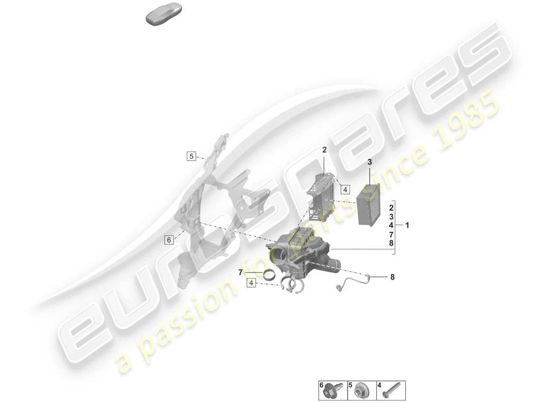 porsche 2020 air cleaner parts diagram