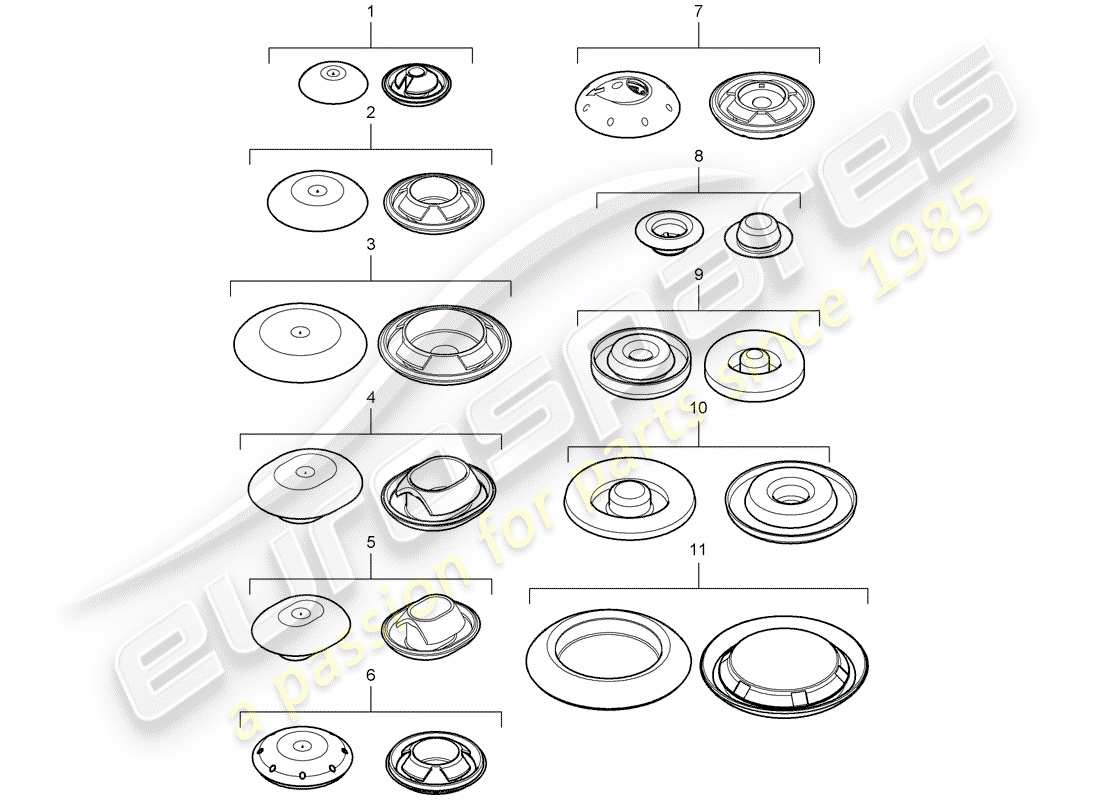porsche cayenne (2007) plug parts diagram