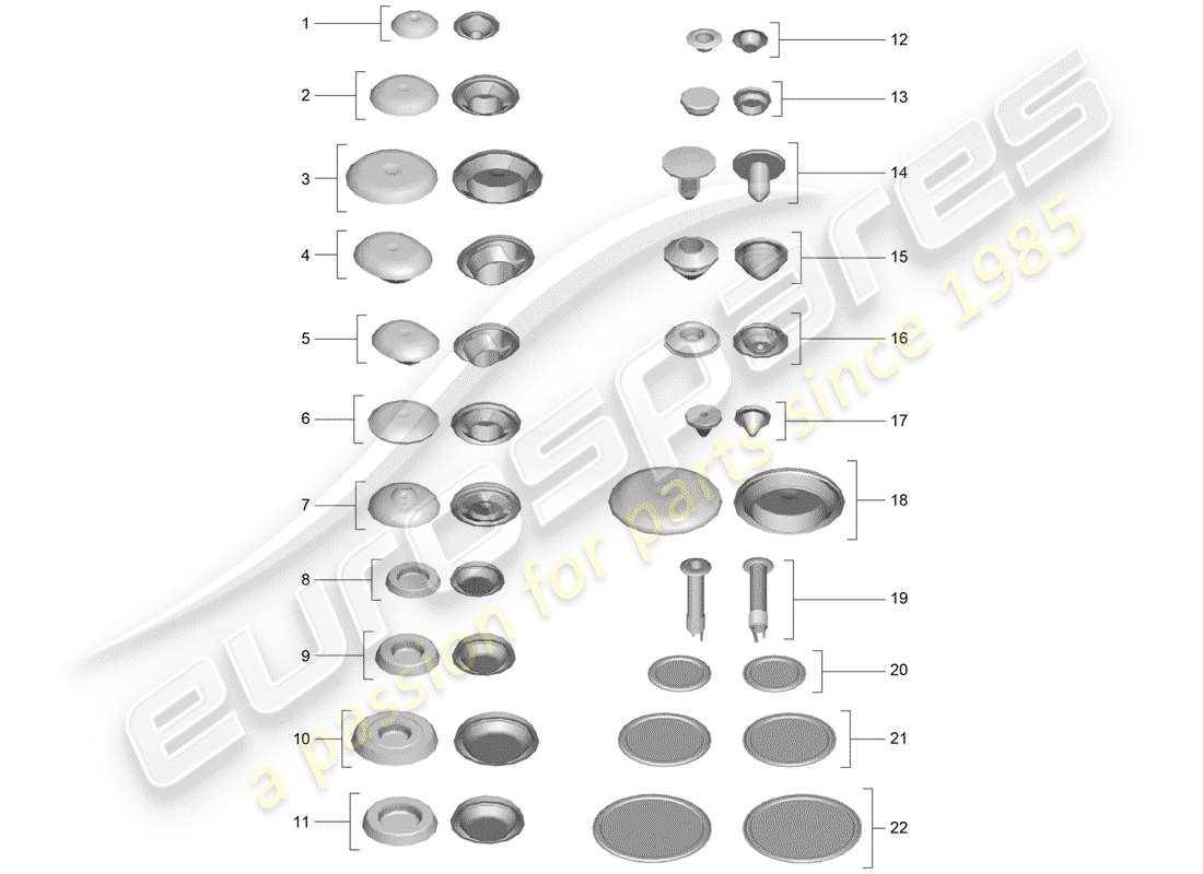 porsche 991 (2015) plug parts diagram