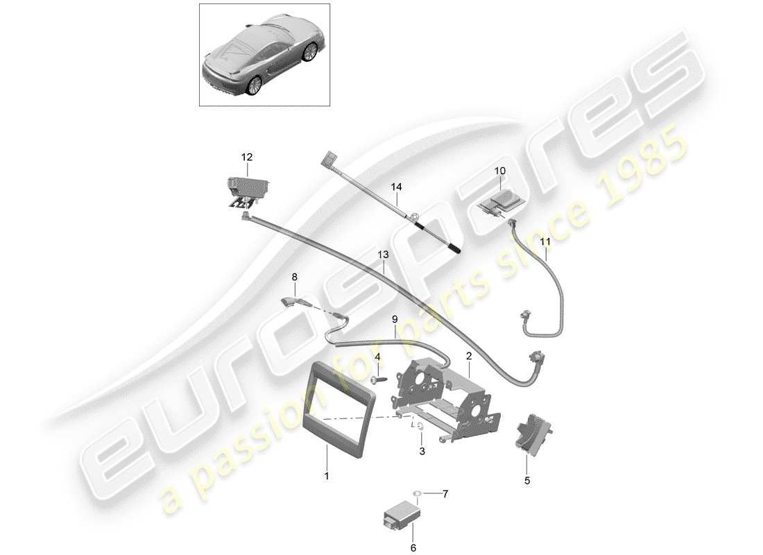 porsche 2016 preparation part diagram