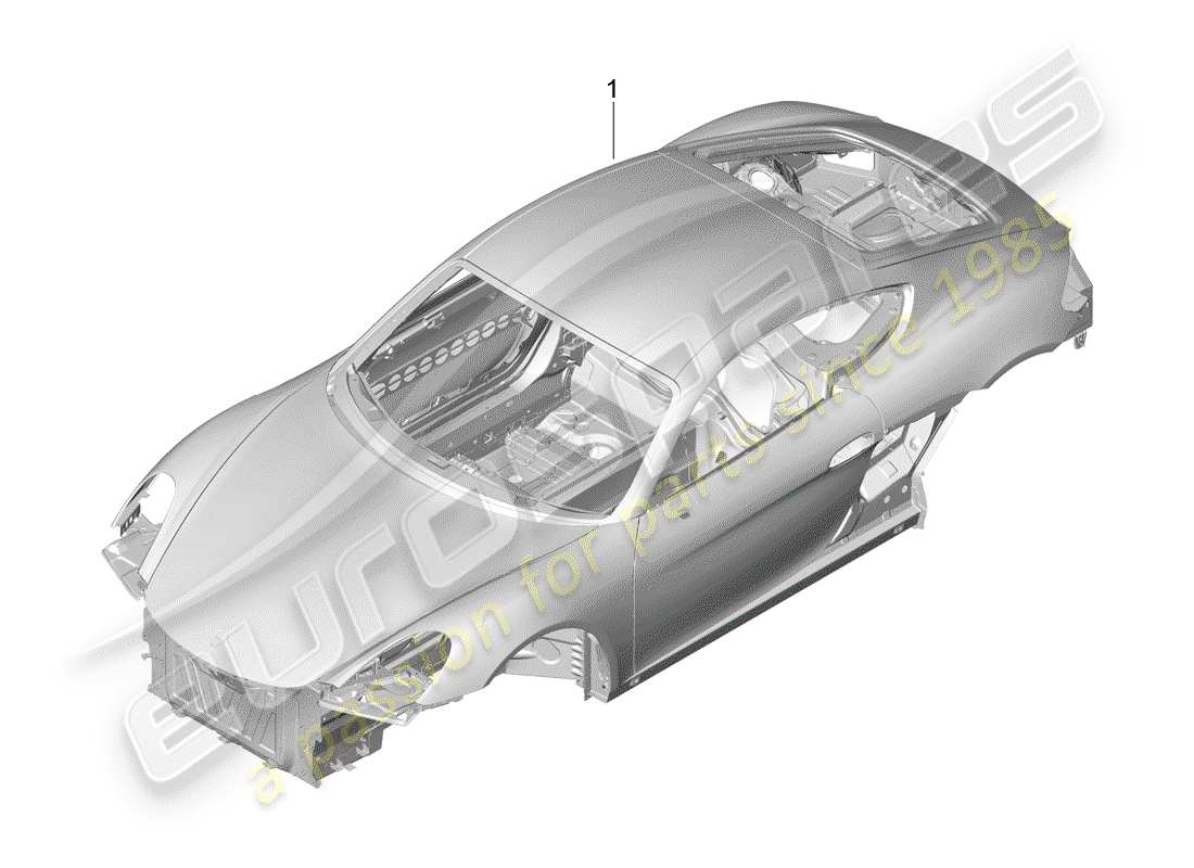 porsche 2016 car body part diagram